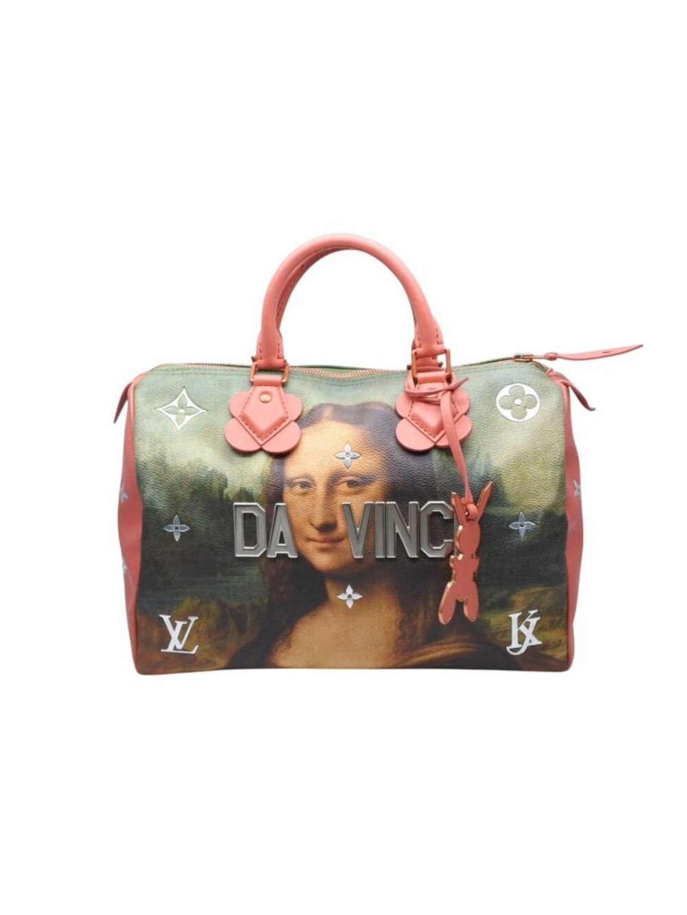 Louis Vuitton Mona Lisa Speedy 30 Boston Bag Masters Collection Pink